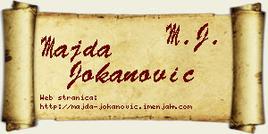 Majda Jokanović vizit kartica
